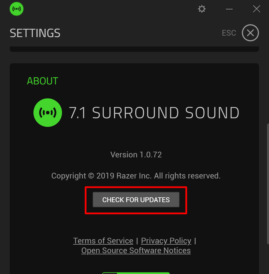 How To Manually Check For Updates On The 7.1 Surround Sound
