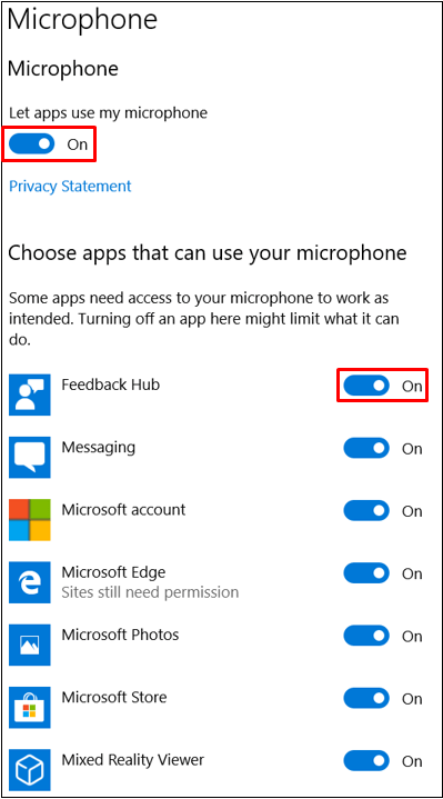The mic on the Razer Blade is not working