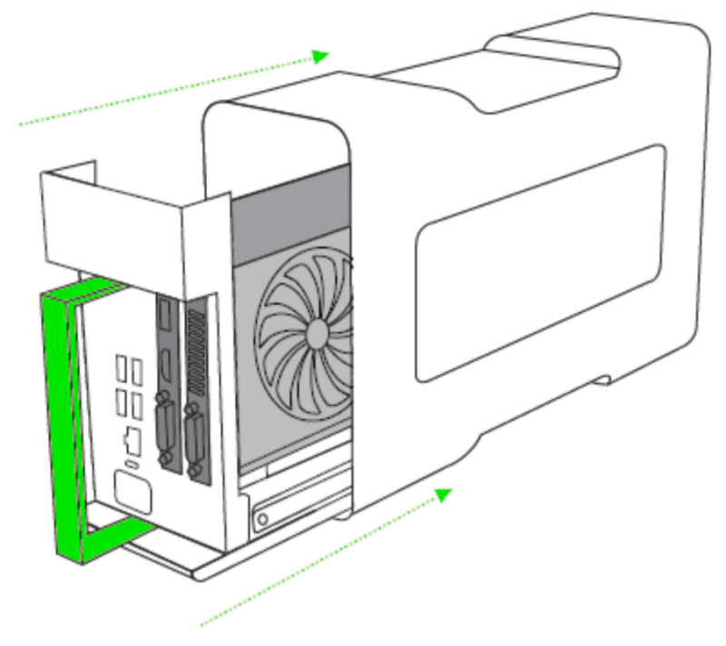 How to install a graphics card on the Razer Core