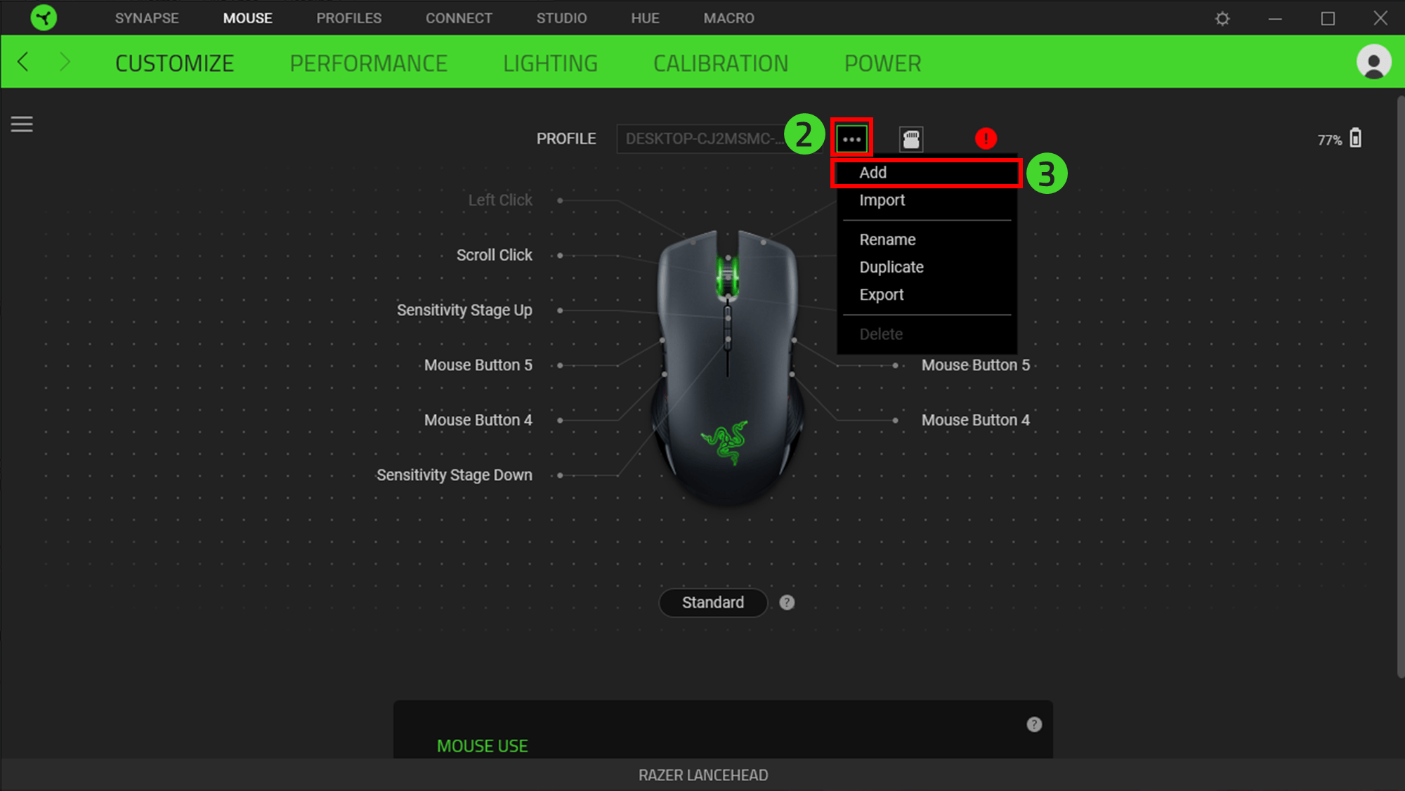 How to create mouse profiles on Razer Synapse 3