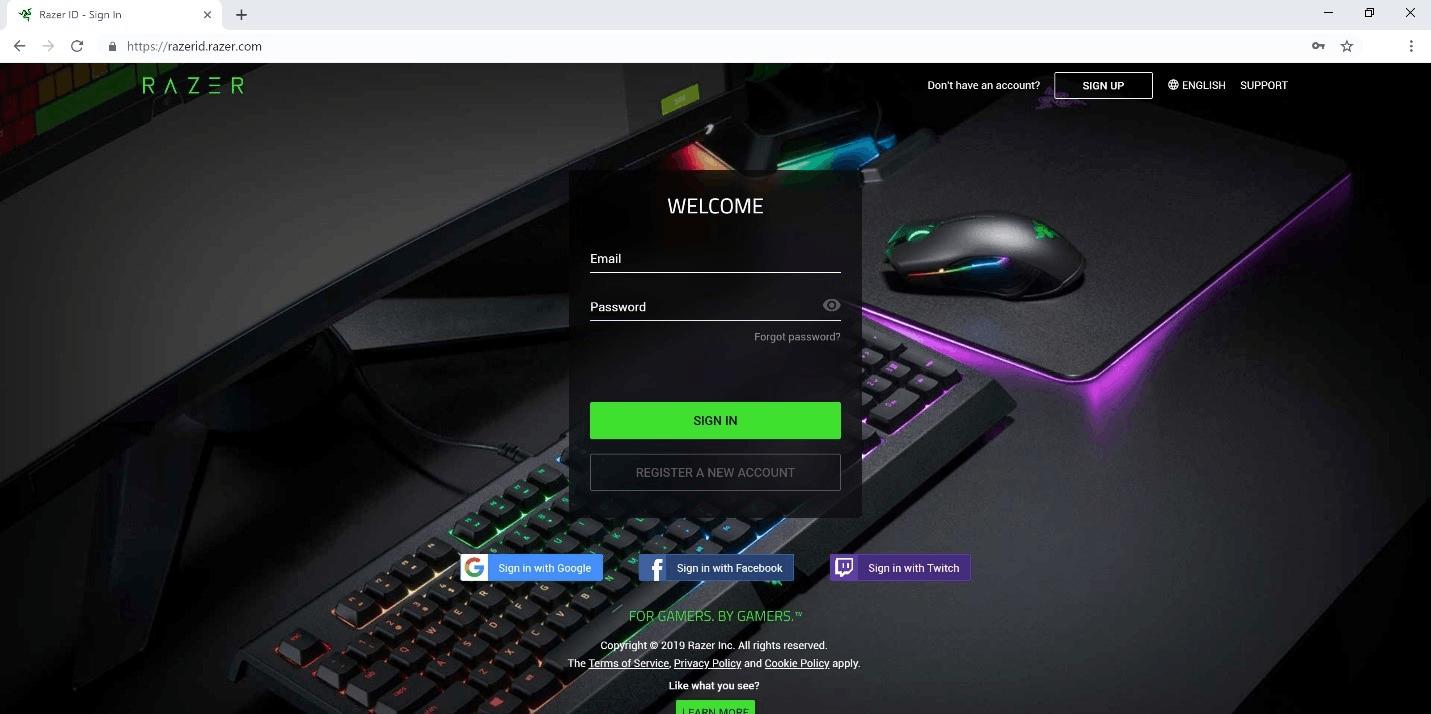 How to register a Razer product in Synapse 2.0