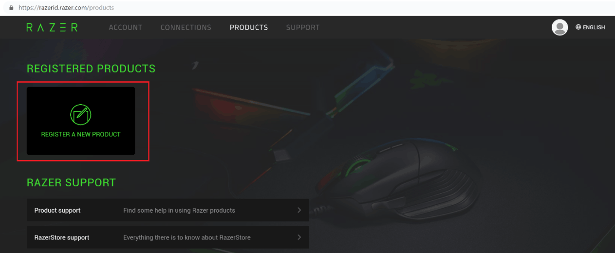 How to register a Razer product in Synapse 2.0