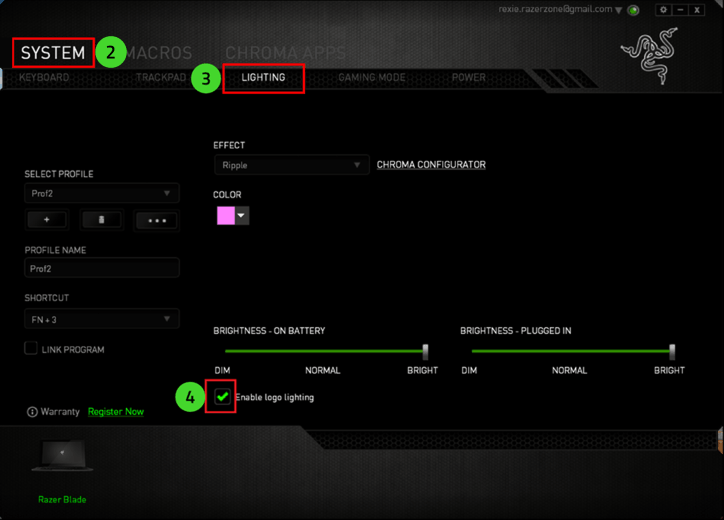 polusi serentak efisiensi razer blade logo not lighting up jangan