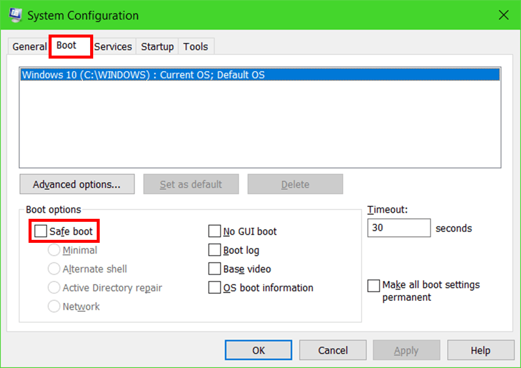 How to boot the Razer Blade to Safe Mode