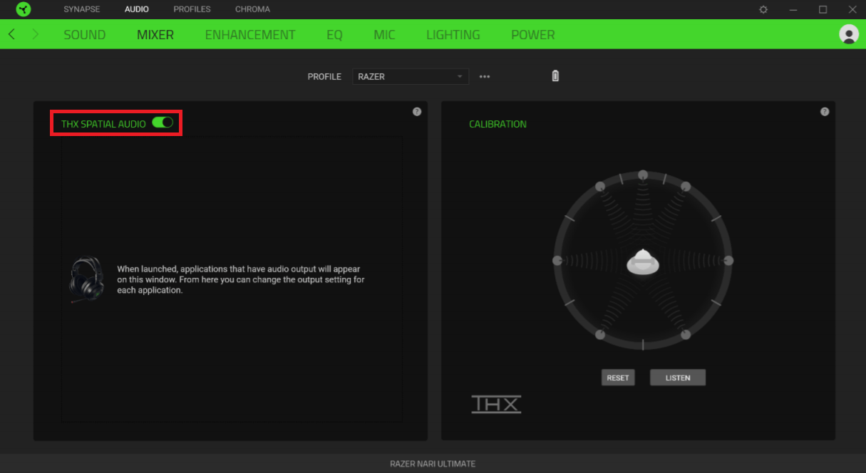 Razer Nari Ultimate RZ0402670 Support