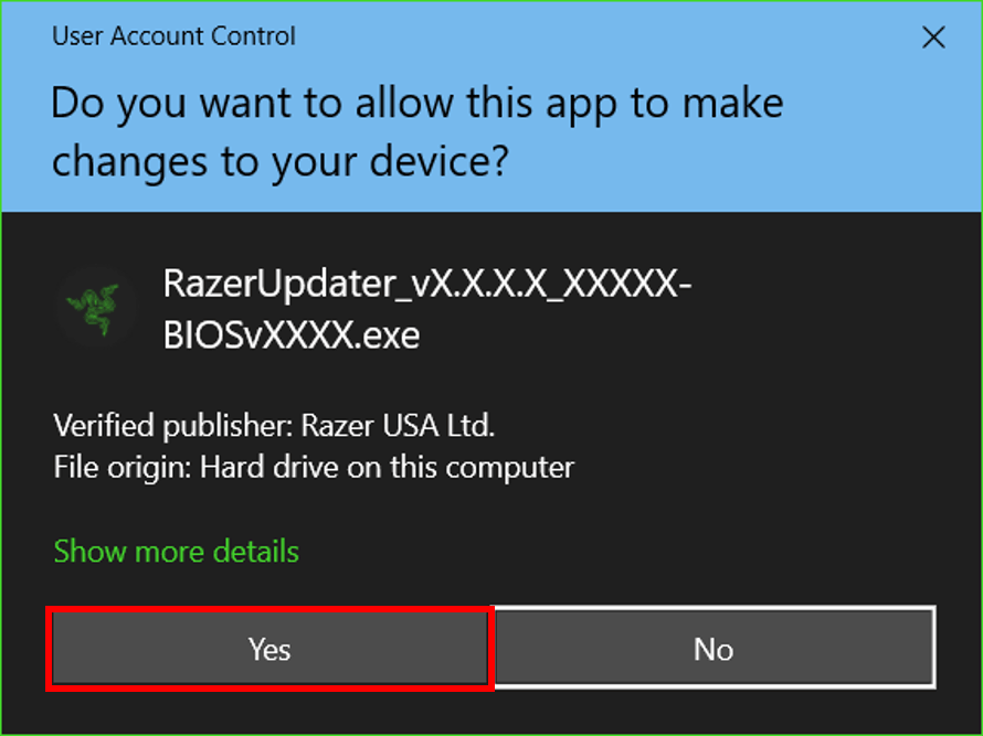 Razer Blade 17" (2021) BIOS Updater RZ090406