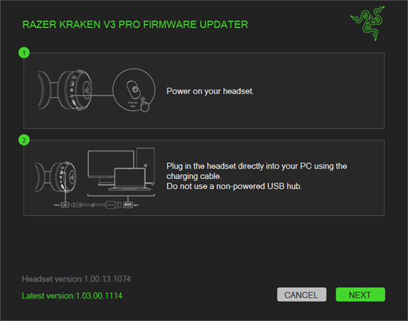 Razer Kraken V3 Pro Firmware Updater | RZ04-03460