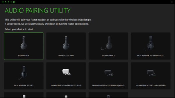 How to use the Razer Headset Pairing Utility