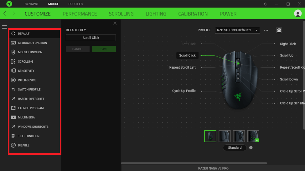 How to remap keys or buttons on the Razer Naga V2 Pro and Razer Naga V2