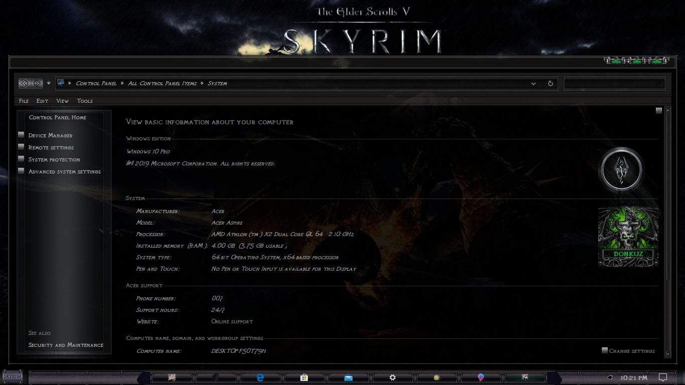 Skyrim Dragon Spawn win10主题 ★ 若枫主题社