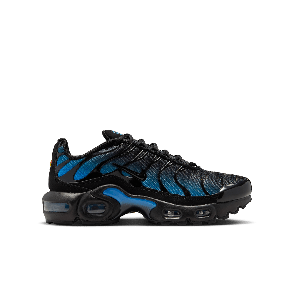 Nike Air Max Plus Older Kids‘ Shoes Black/Blue Crystal/Black