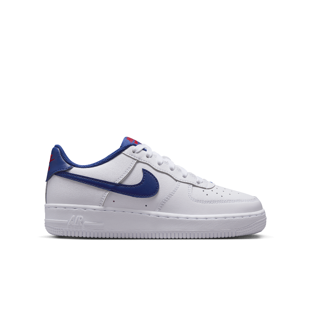 Nike Air Force 1 White Deep Royal Blue GS Nike Air Force 1 White Deep Royal Blue GS