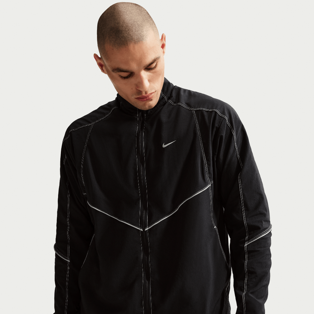 Nike Men’s Dri-Fit Retro Running Track Jacket Black Nike Men’s Dri-Fit Retro Running Track Jacket Black