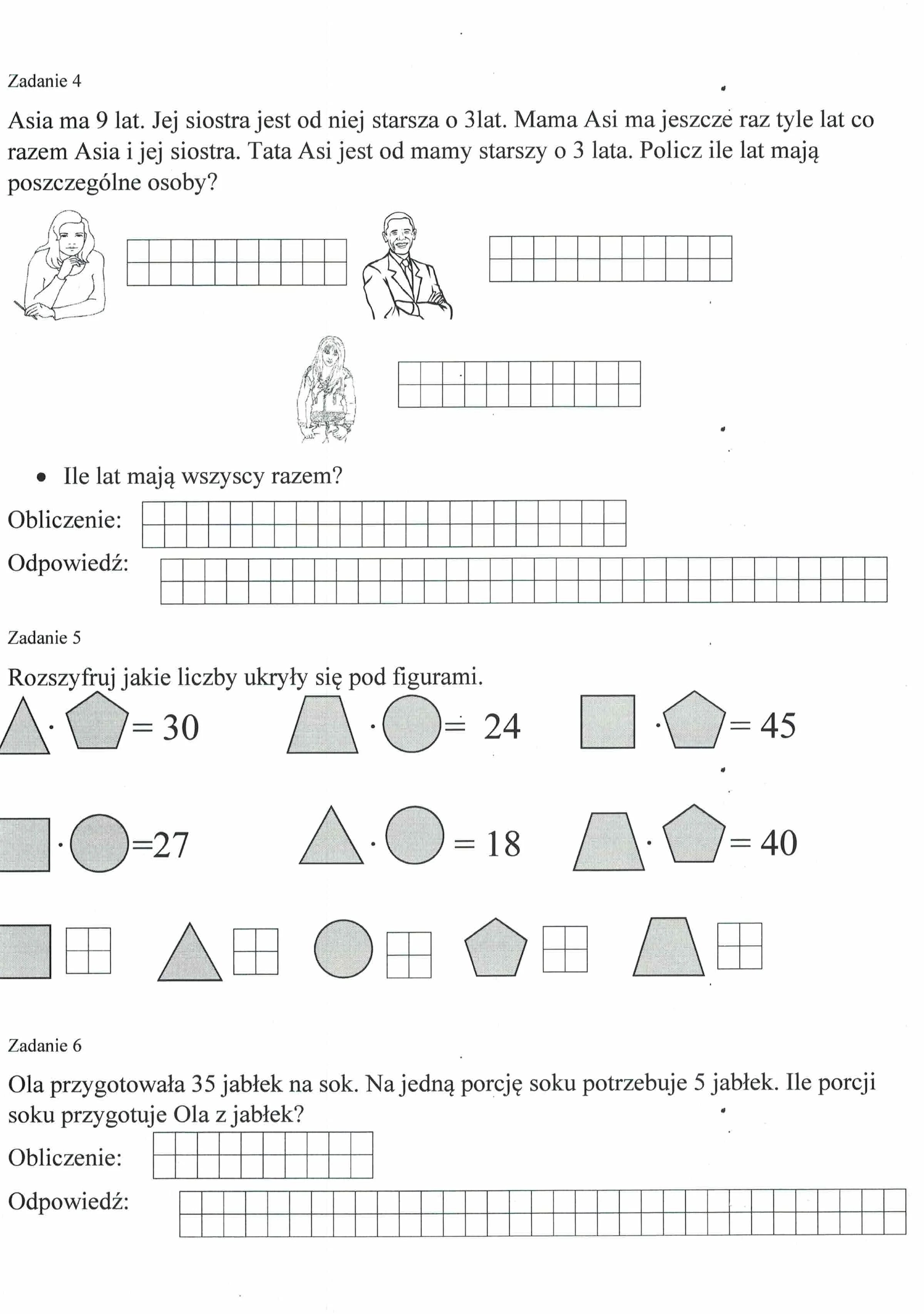 Utrwalamy wiadomości w klasie 3 matematyka Dla Belfra