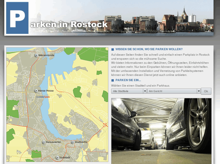 ParkenInRostock.de Parken in Rostock, Parkplätze in Rostock finden.