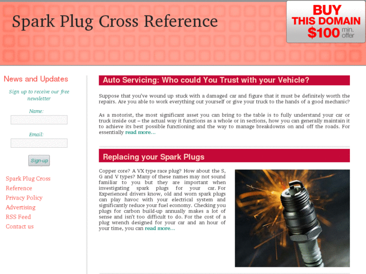 Spark plug cross reference chart pdf