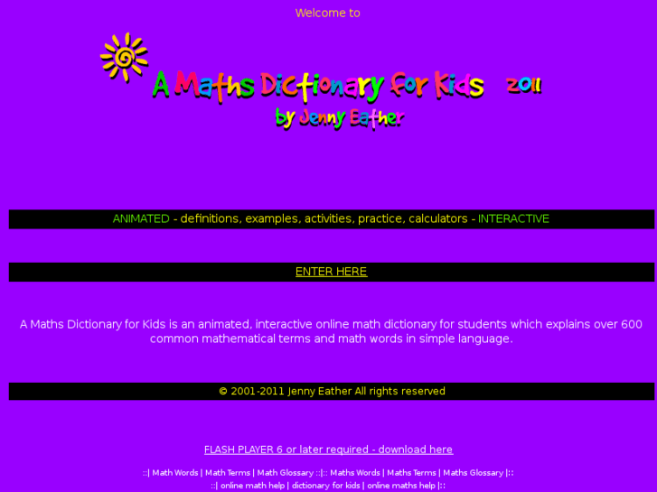 to A Maths Dictionary for Kids