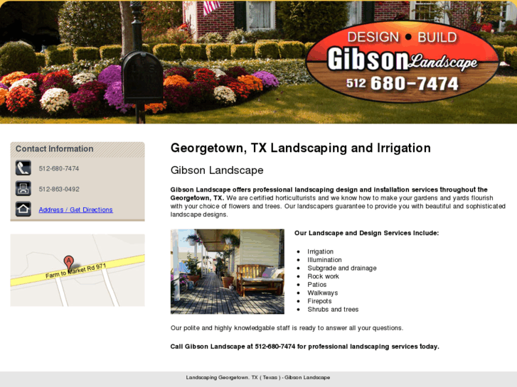 Landscaping TX ( Texas ) Gibson