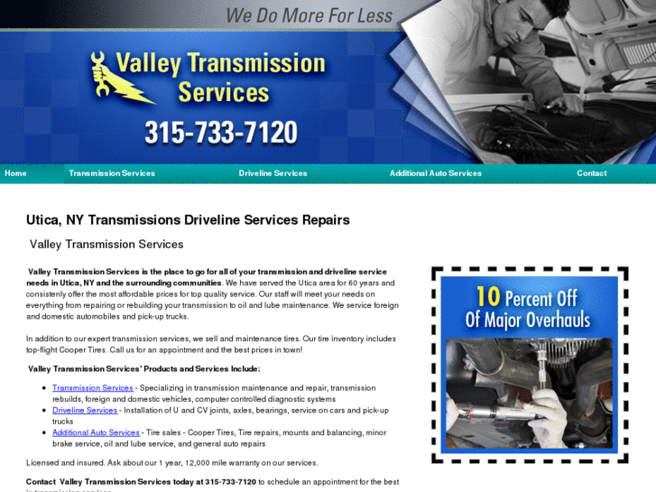 Transmission Driveline Services Repairs