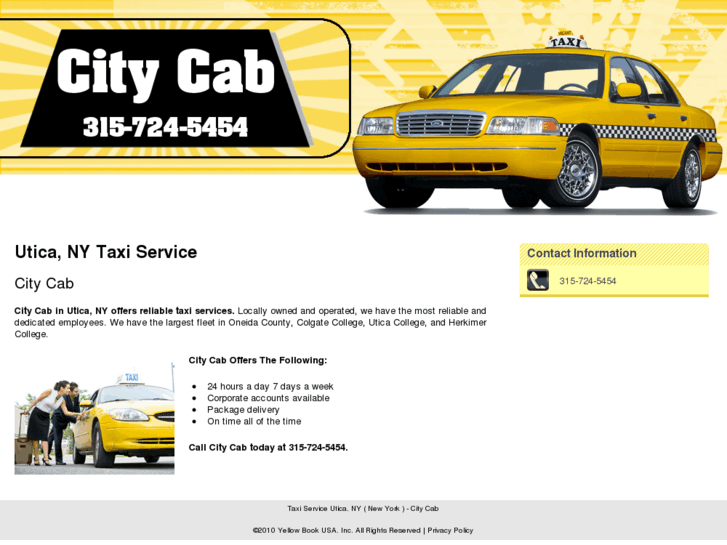 Taxi Service Utica, NY ( New York ) City Cab