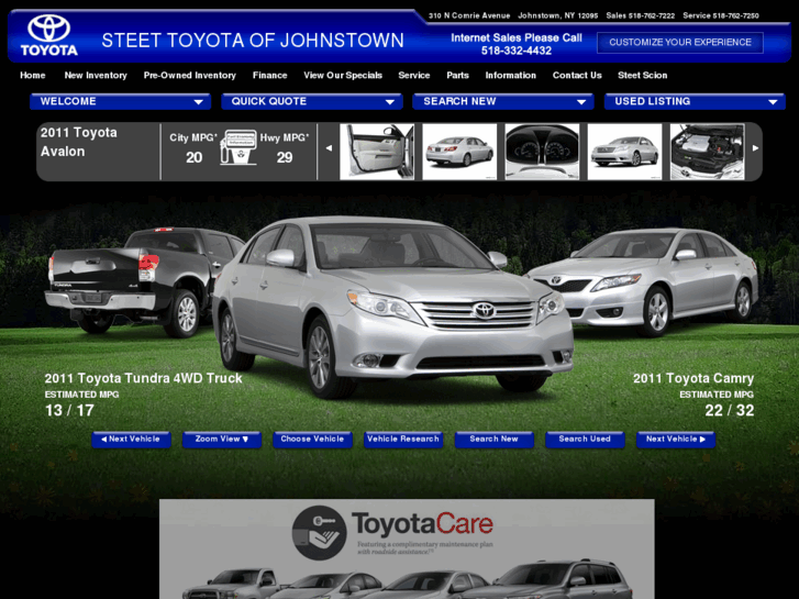Toyota New and Used Cars, Parts and Service Steet Toyota of