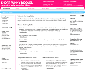Shortfunnyriddles.com: The Best Short Funny Riddles including animal riddles, brain teaser ...