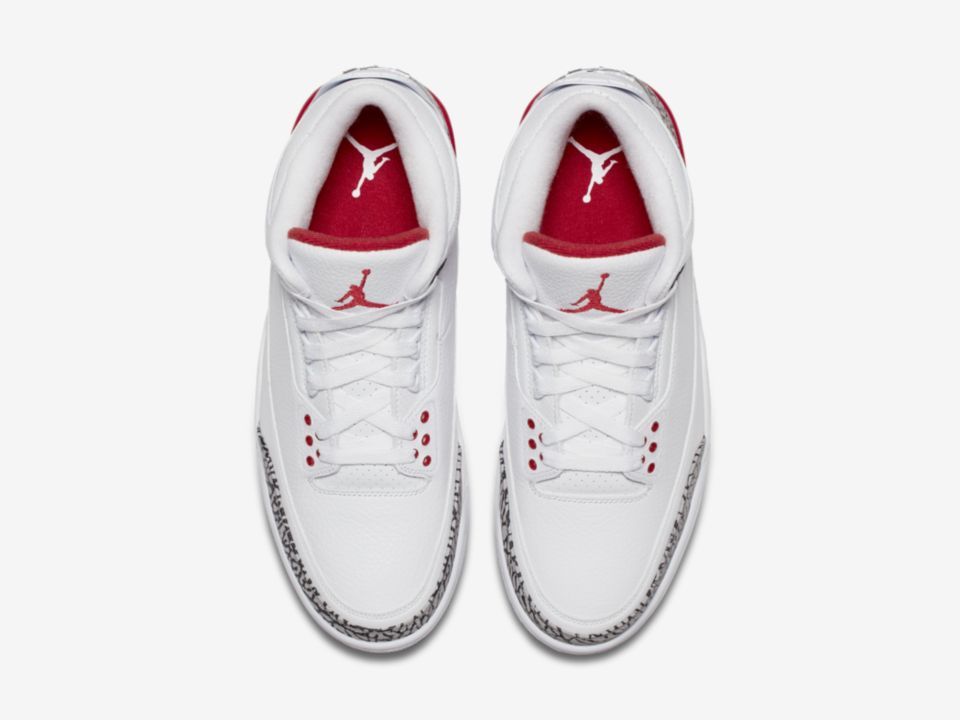 Jordan 3 Retro "White/Red" J23