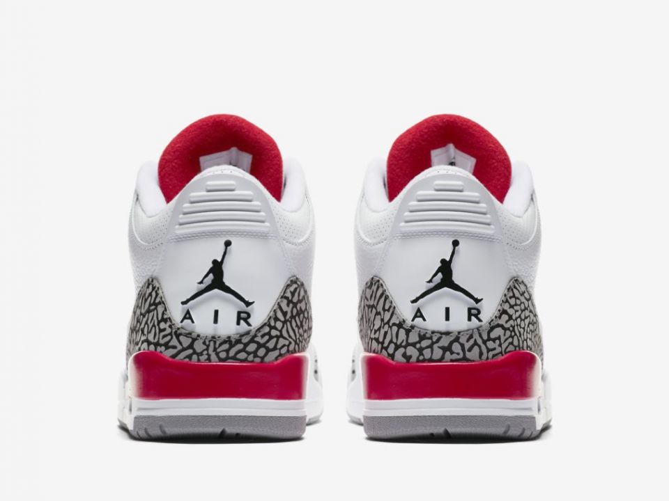 Jordan 3 Retro "White/Red" J23