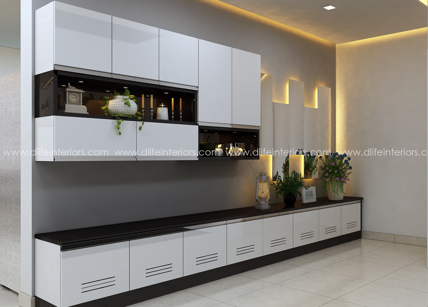 Shoe Rack Design in Kerala Kochi Bangalore by D'LIFE Interiors