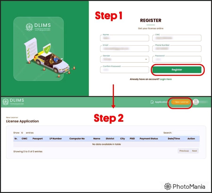 DLIMS Online Driving License Verification System