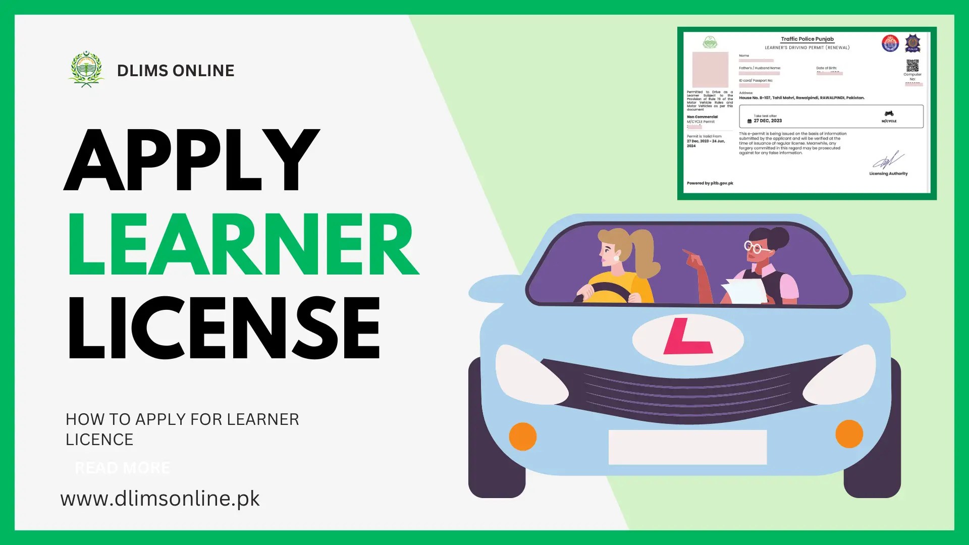 Easy steps to get your learner license through DLIMS