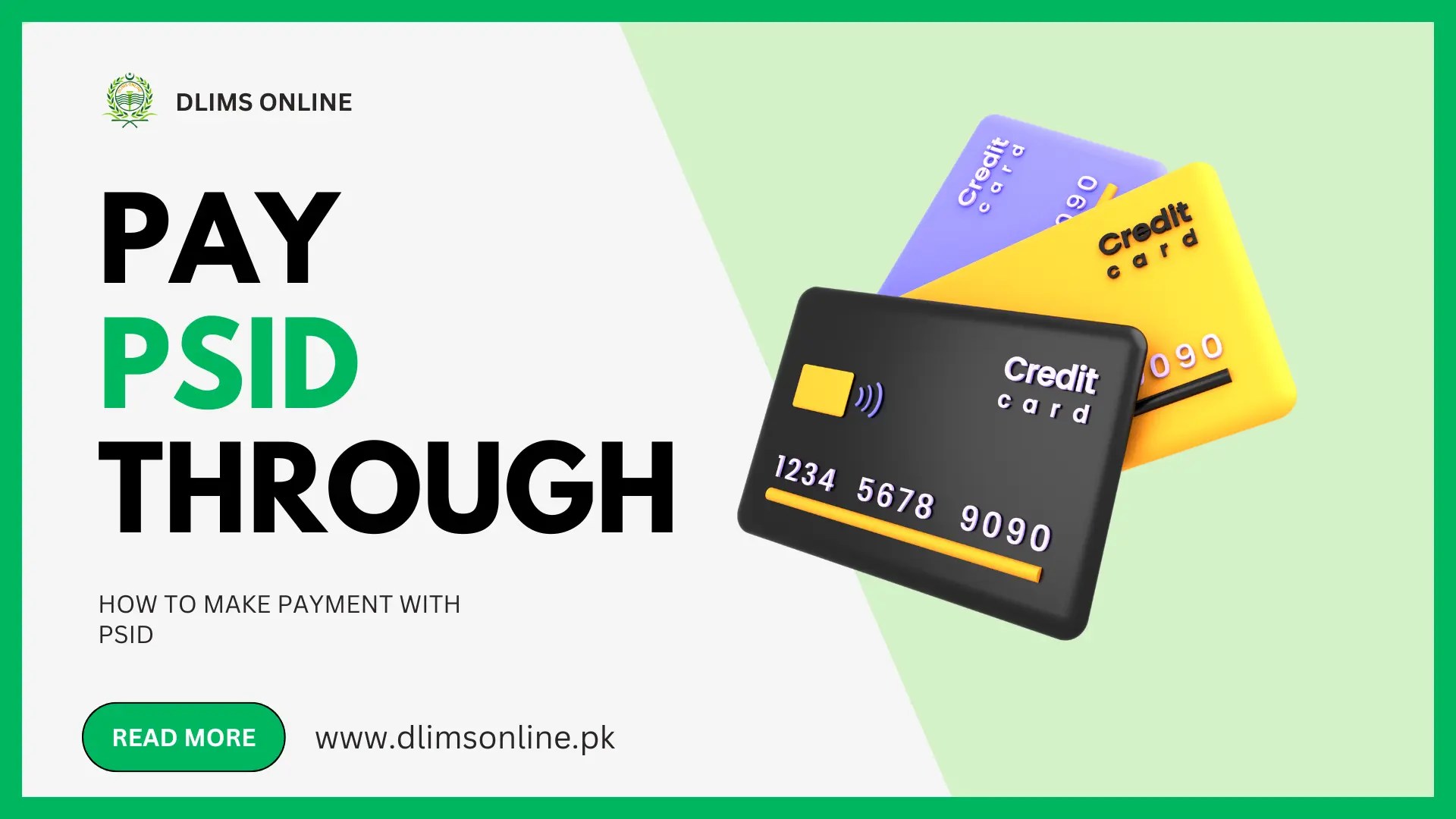 How to make a payment with a PSID DLIMS Online