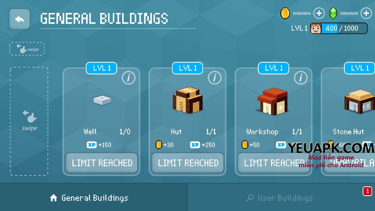Block Craft 3D v2.16.0 mod vàng và kim cương (money gems) cho Android