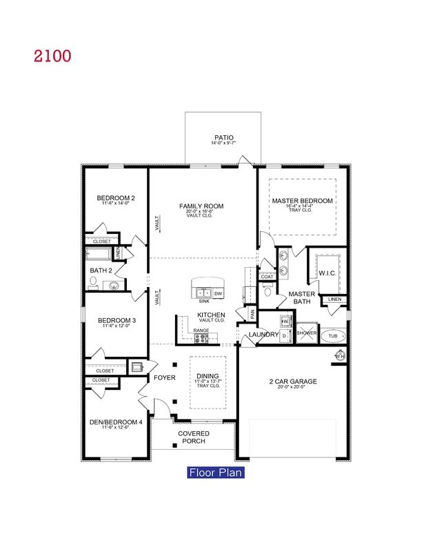 The 2100 NW Floor Plan Adams Homes
