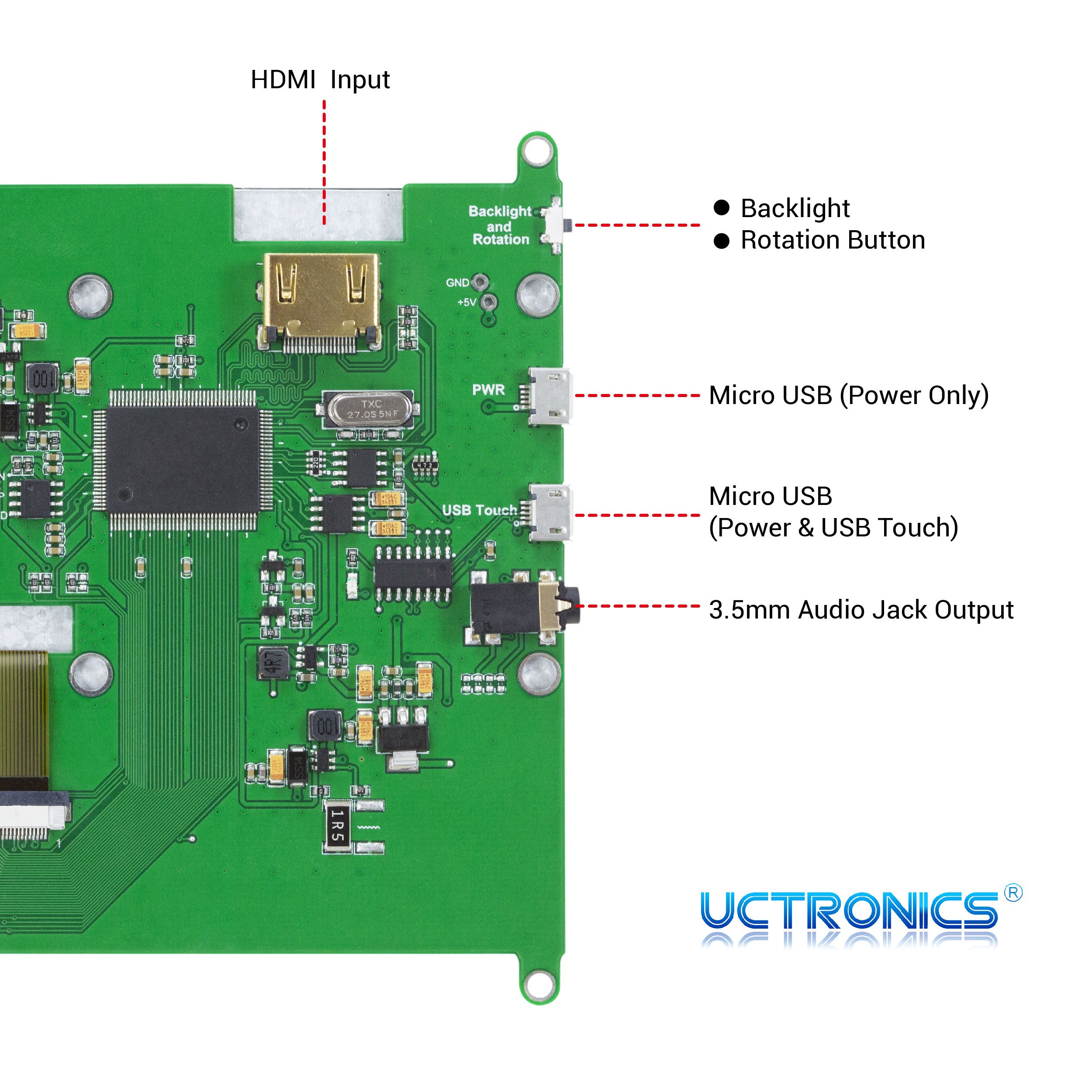 7 inch HDMI LCD Touchscreen Display • dlscorp