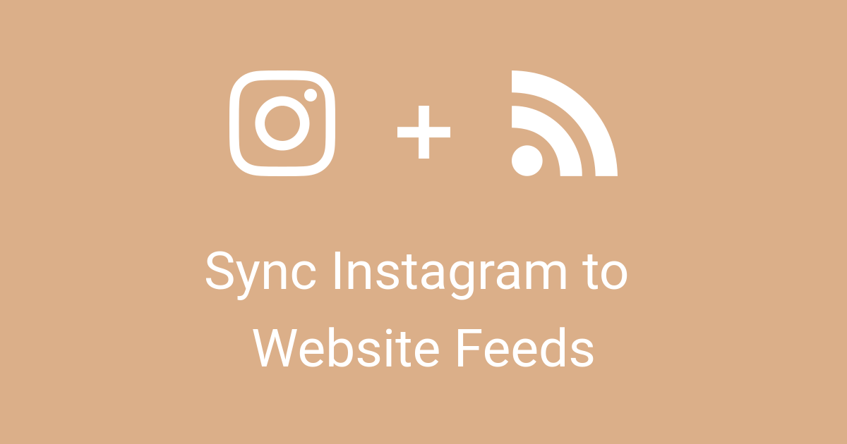 Sync Instagram photos to site Feeds