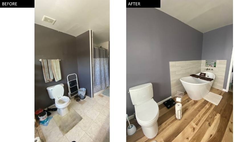 From Demo to Reno Bathroom near Ypsilanti DreamMaker Bath & Kitchen