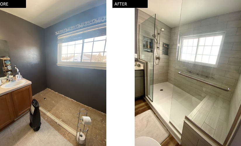 From Demo to Reno Bathroom near Ypsilanti DreamMaker Bath & Kitchen