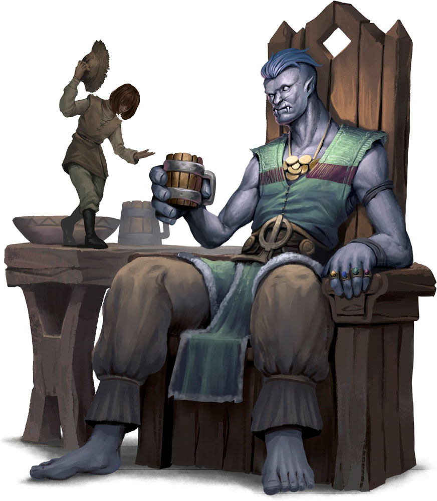 Улыбающийся облачный великан (Cloud Giant Smiling One) Существа