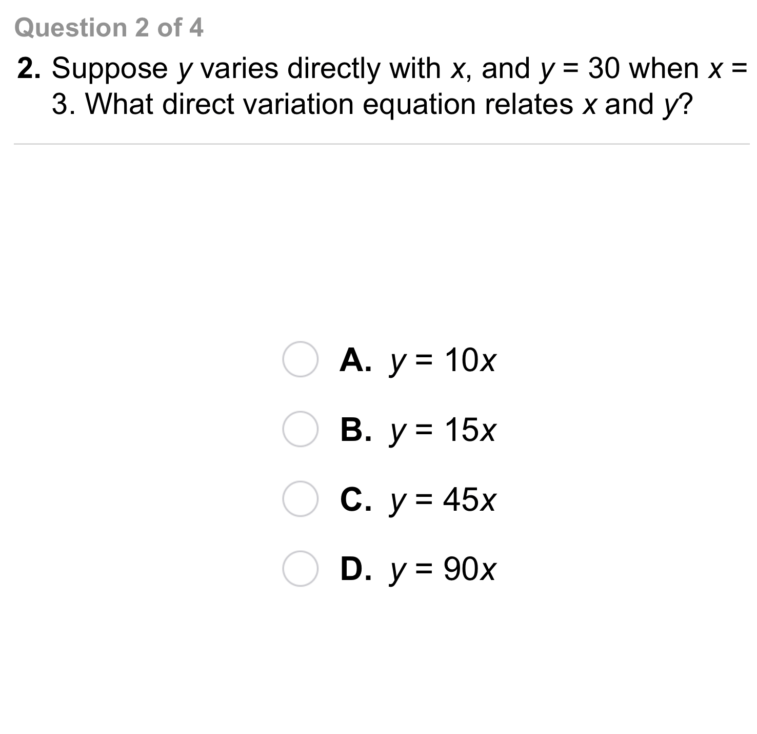Algebra 1 52 Independent Practice Direct Variation Sandra Miller