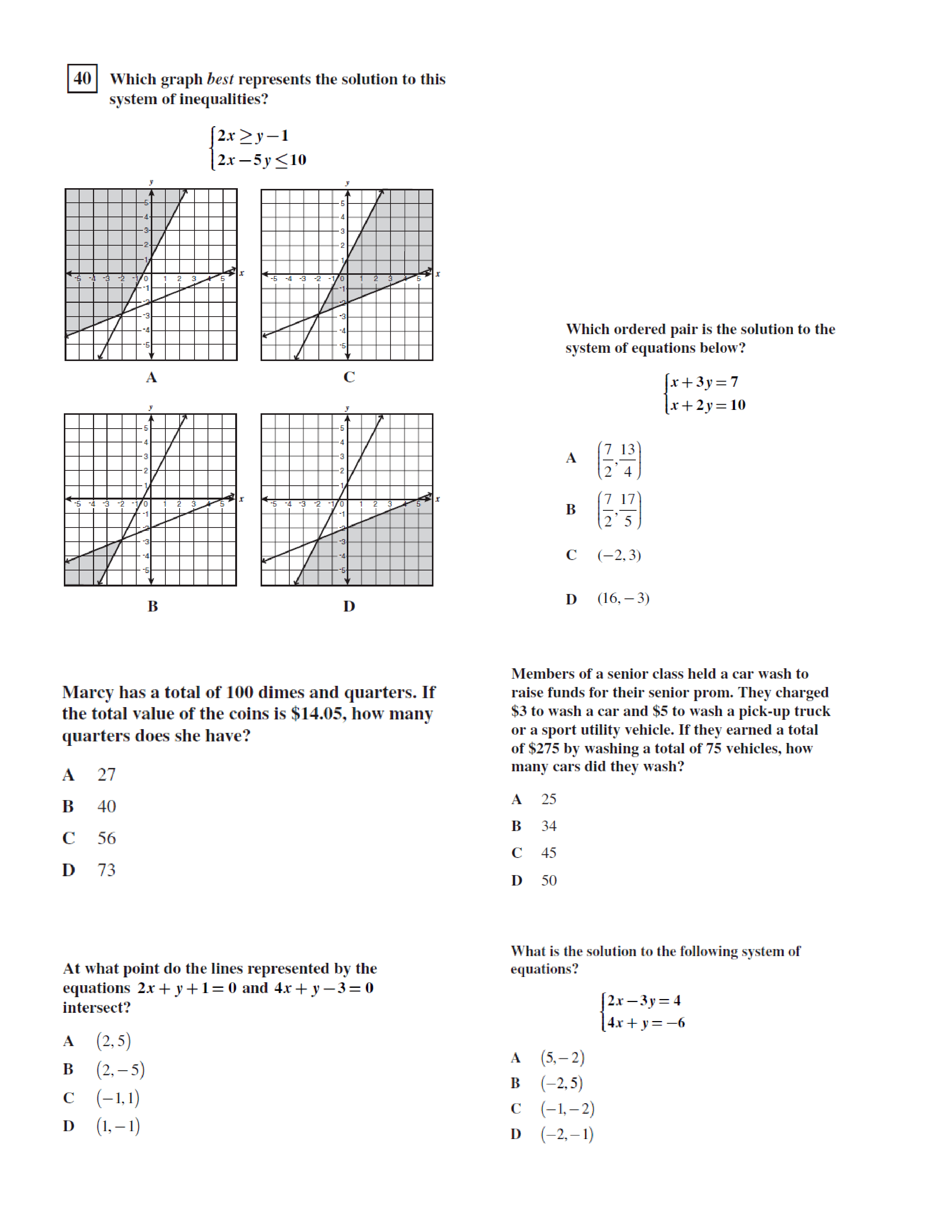 PA Keystone Exam "Mod 1" mixed practice Maria Nunkester Library