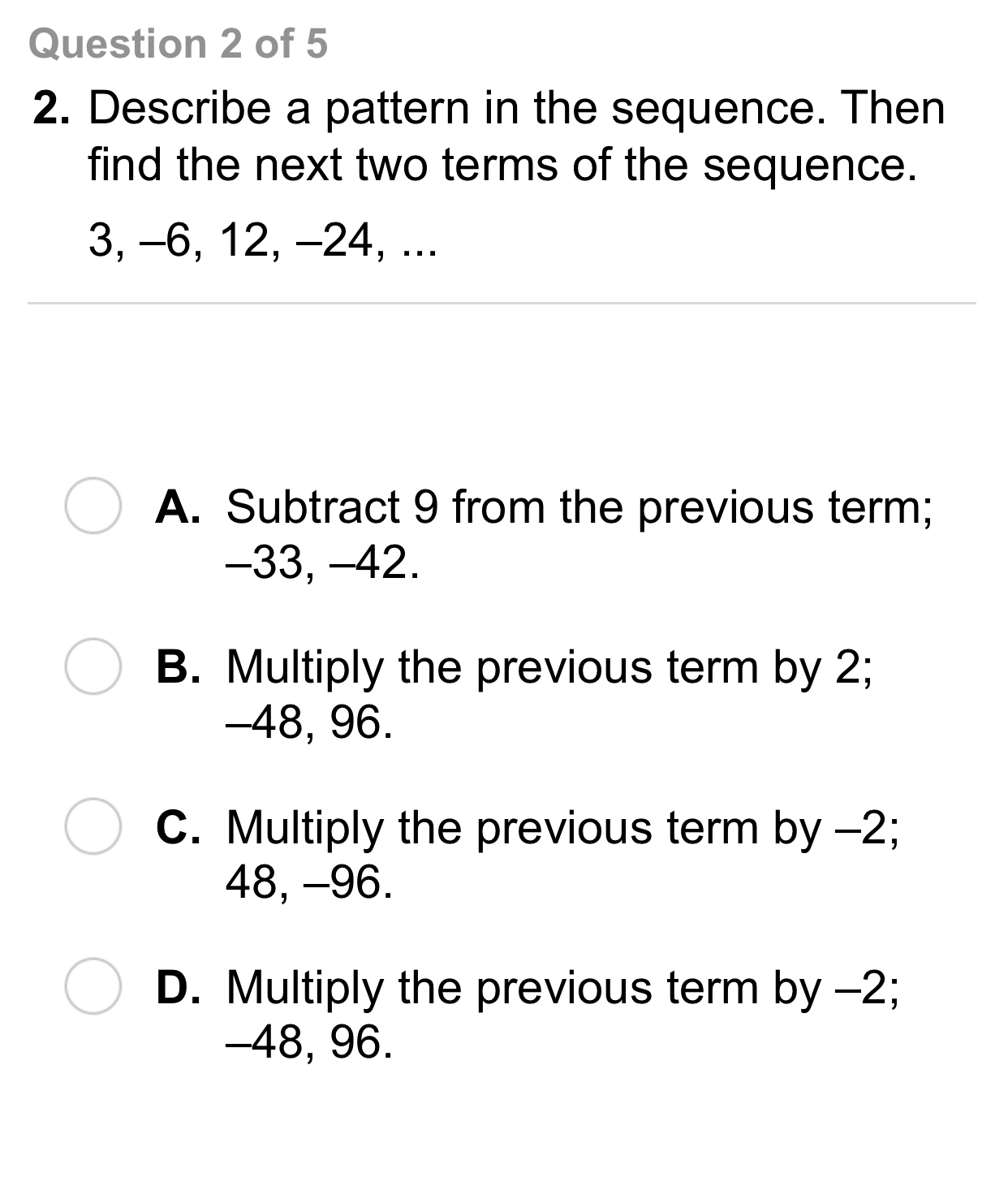Algebra 1 47 Independent Practice Arithmetic Sequences Sandra