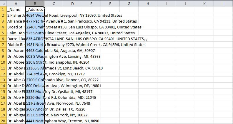 How to Split Apart Addresses in Excel (Other) Badger Maps