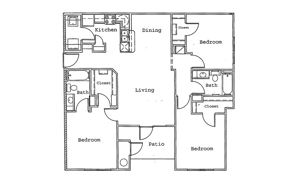 Maple 1, 2 & 3 bedroom apartments for rent at Prospect Point.
