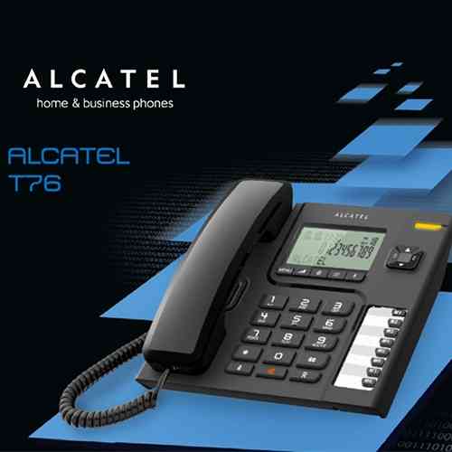 Buy Alcatel Landline Phone Black Corded T76 Deal Dmark.lk