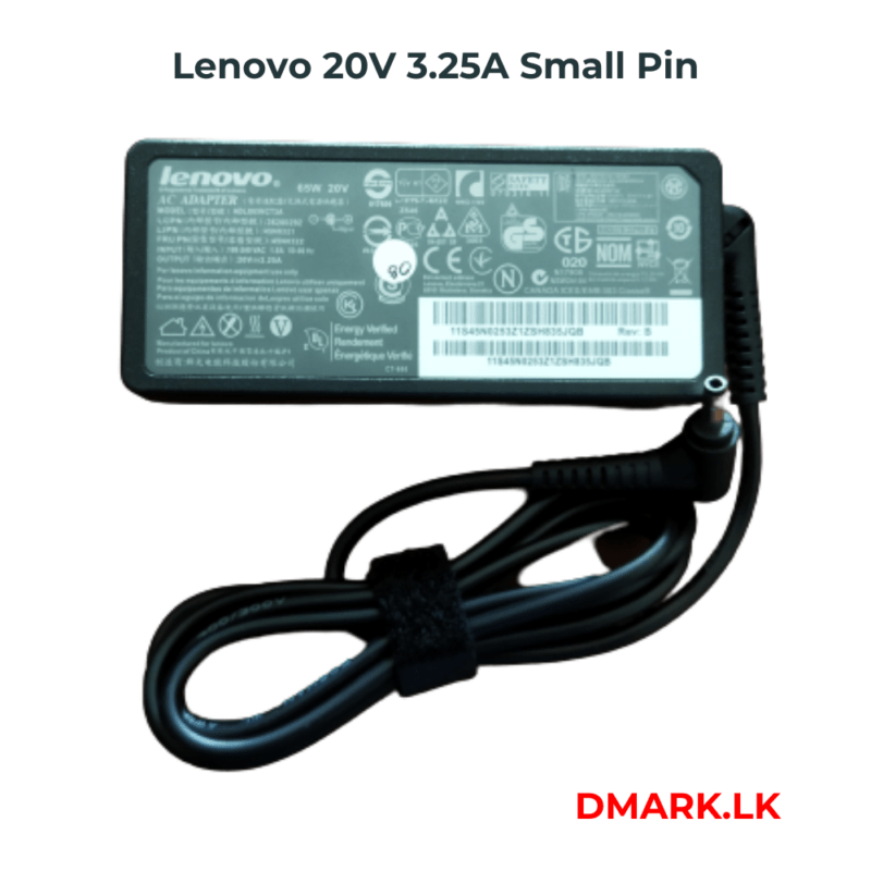 Buy Lenovo Power Adapter 65W 20V3.25A Dmark.lk Sri Lanka
