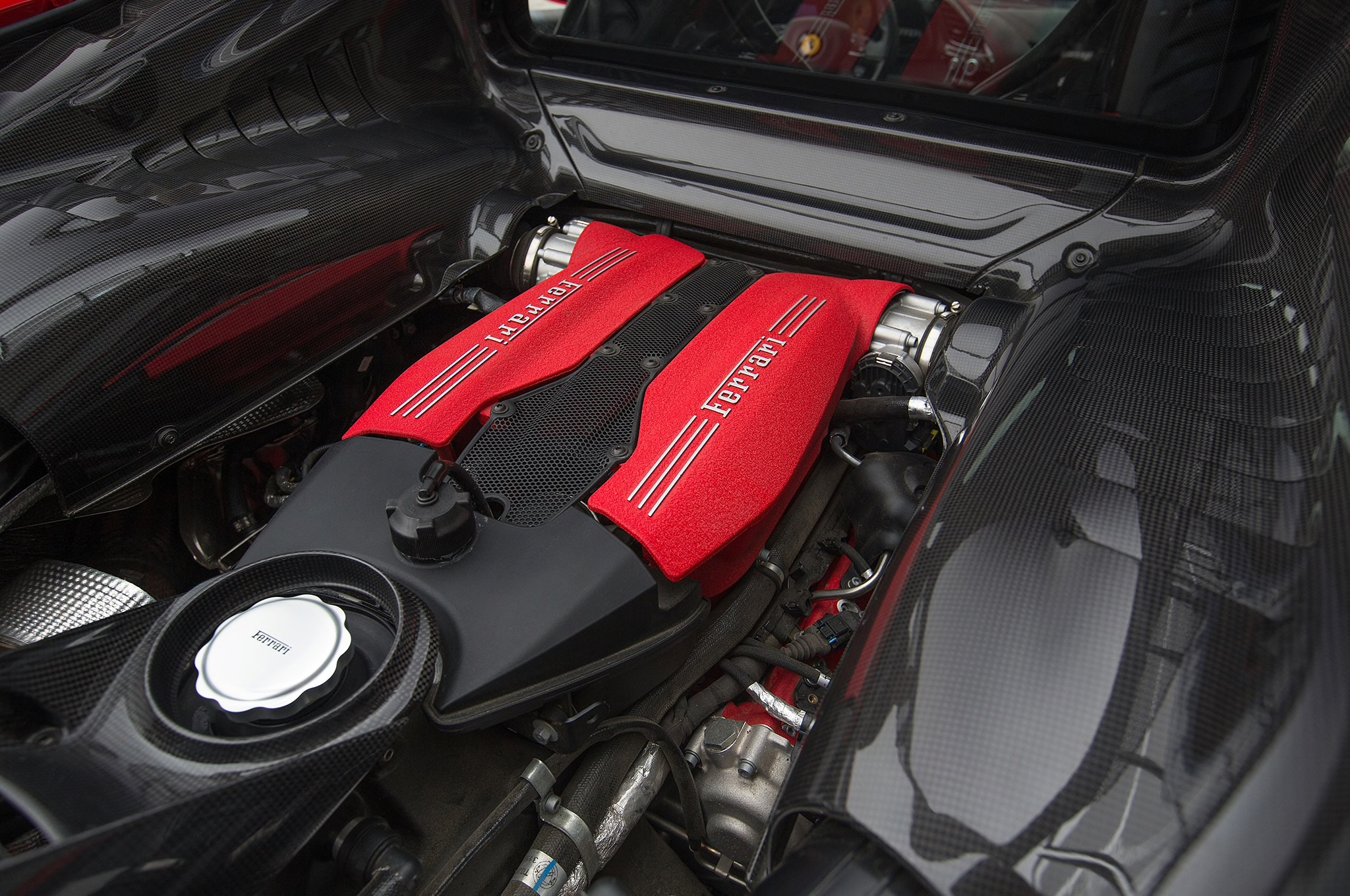 Ferrari 488 Carbon Fiber Engine Room