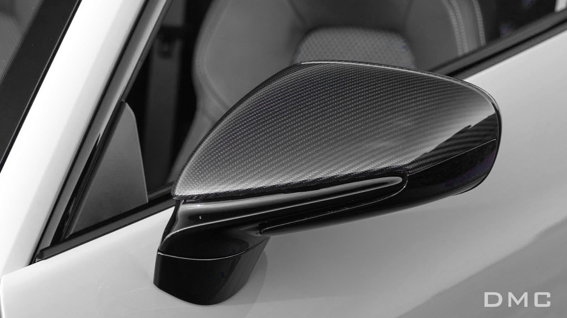Porsche 992 Turbo S Carbon Fiber Side View Mirror Caps fits the OEM