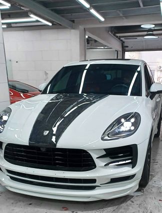 Porsche Macan (2019-2023) Front Bumper Forged Carbon Fiber Front Lip
