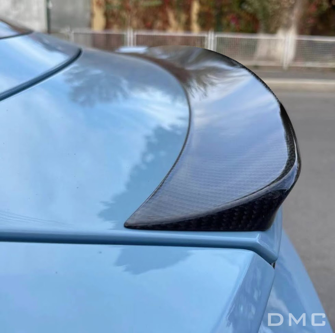Porsche Taycan Carbon Fiber Rear Wing Duck Spoiler Deck Lid DMC